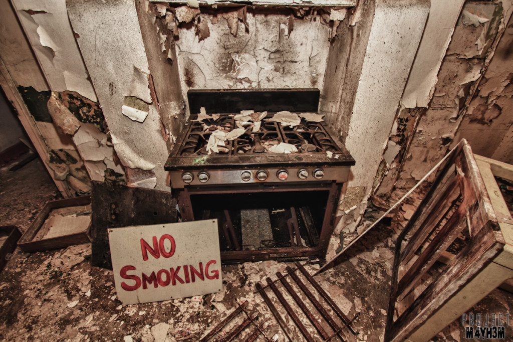 No Smoking in the Basement Kitchen - Bramham House