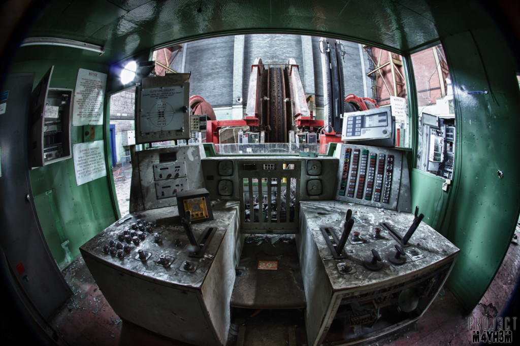 Clipstone Colliery - Winding Wheel Control Room