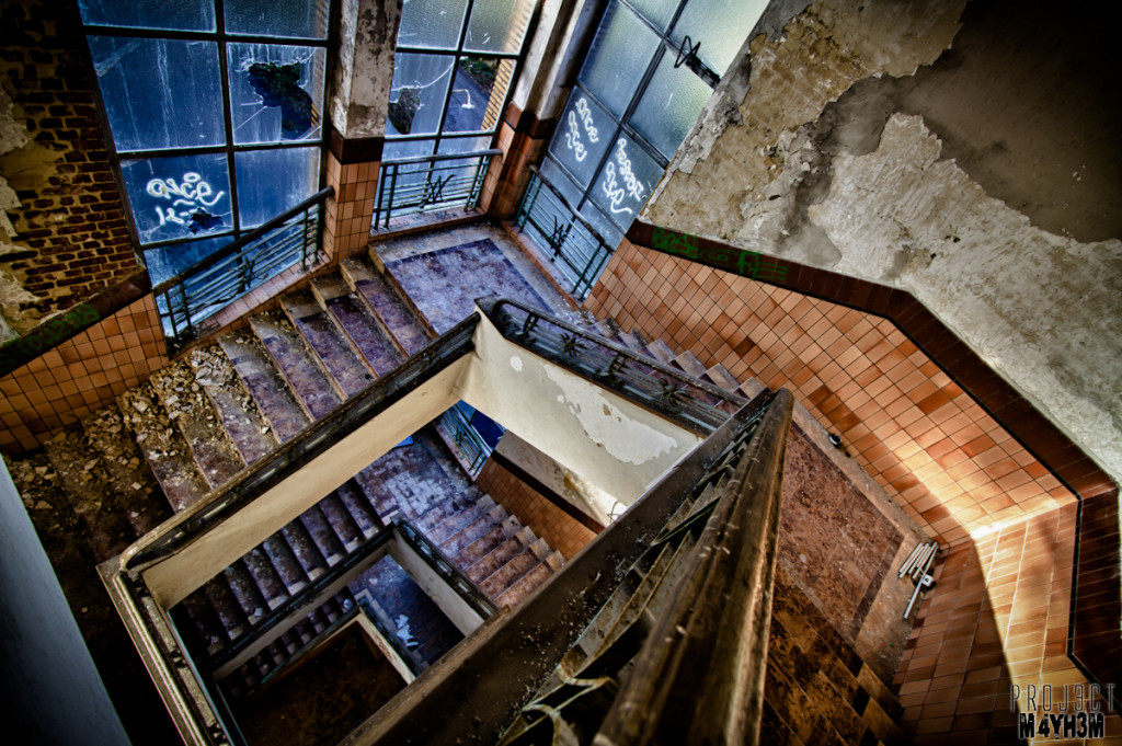 Preventorium Dolhain TB Hospital - Staircase