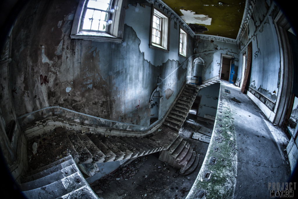 St Johns The Lincolnshire County Pauper Lunatic Asylum - The Main Staircase