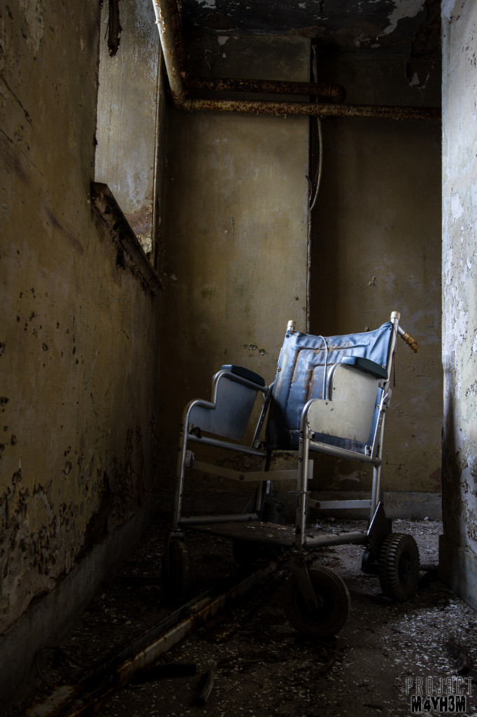 RCH Asylum Wheel Chair in the Basement
