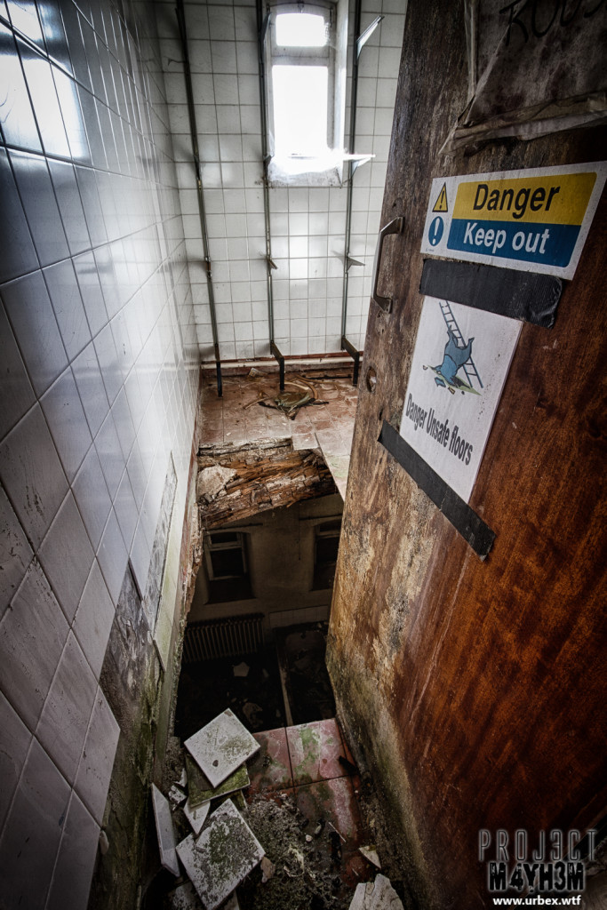St Georges Asylum aka Northumberland County Pauper Lunatic Asylum  aka Ivy Hospital  - Unsafe Floors