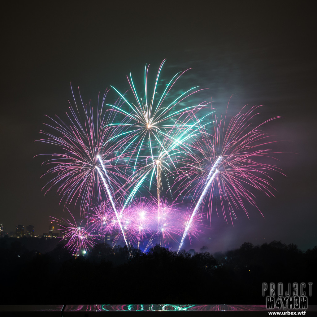 Battersea Park Rooftop Fireworks Display