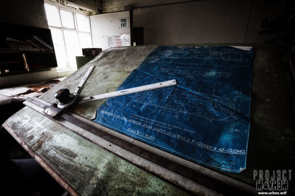Robert Fletchers & Sons Ltd Paper Mill - Blue Prints on the Drawing Board