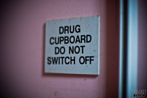 Drug cupboard do not switch off