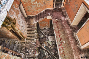 Bramham House - Looking down onto the main staircase