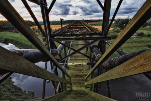 Pilkington Glass Factory On Approach… Not the most appealing of bridges