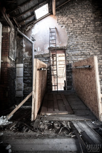 Dewsbury Pioneer House - Ladders to the roof
