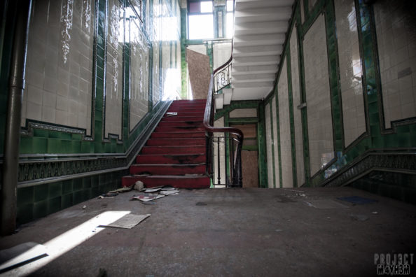 Dewsbury Pioneer House – Tiled Stairwell Dewsbury Pioneer House - Tiled Stairwell