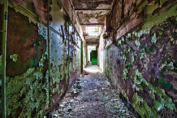 RAF Driffield – Peeling Paint in the Corridors RAF Driffield - Peeling Paint in the Corridors
