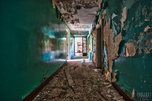 RAF Driffield - Peeling Paint in the Corridors