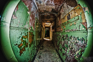 RAF Driffield - Peeling Paint in the Corridors