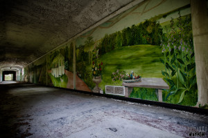 Severalls Lunatic Asylum - Murial in the Corridors