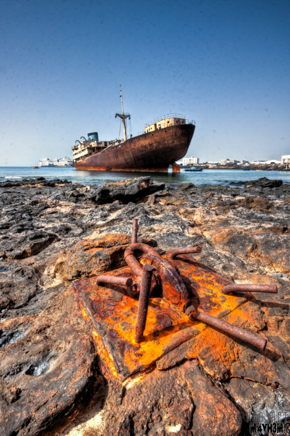 The Telamon aka Temple Hall Shipwreck Lanzarote The Telamon aka Temple Hall Shipwreck Lanzarote