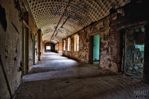 Corridor - Lincolnshire County Pauper Lunatic Asylum