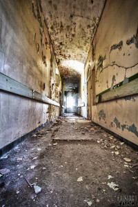 Corridor - Lincolnshire County Pauper Lunatic Asylum