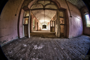 Corridor - Lincolnshire County Pauper Lunatic Asylum