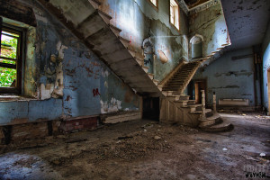 Entrance Hall - Lincolnshire County Pauper Lunatic Asylum