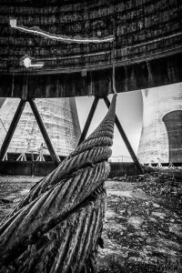 Thorpe Marsh - Cooling Tower Demolition in Progress