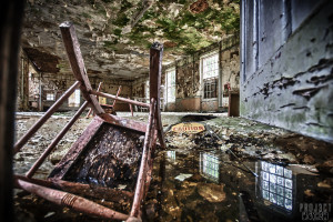 West Park Lunatic Asylum - Caution Wet Floor