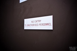 Yorkshire Bank - No Entry to Unauthorised Personnel