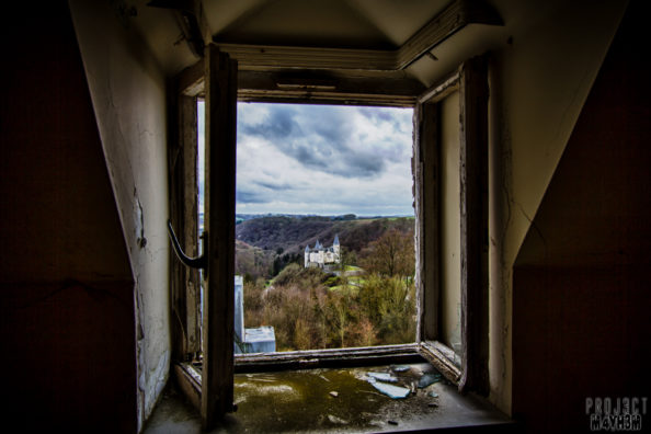Castle Miranda aka Château Noisy – View of Castle of Vêves from an upper window Castle Miranda aka Château Noisy - View of Castle of Vêves from an upper window