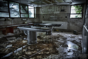 Morgue P - Autopsy slab
