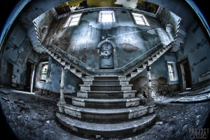 St Johns The Lincolnshire County Pauper Lunatic Asylum - The Main Staircase