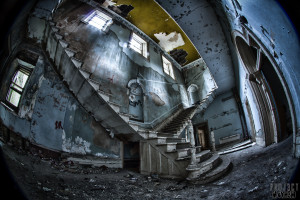 St Johns The Lincolnshire County Pauper Lunatic Asylum - The Main Staircase