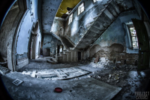 St Johns The Lincolnshire County Pauper Lunatic Asylum - The Main Staircase