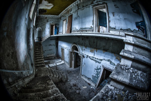 St Johns The Lincolnshire County Pauper Lunatic Asylum - The Main Staircase