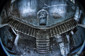 St Johns The Lincolnshire County Pauper Lunatic Asylum - The Main Staircase