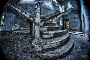 St Johns The Lincolnshire County Pauper Lunatic Asylum - The Main Staircase
