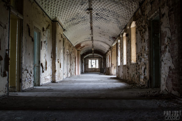 St Johns The Lincolnshire County Pauper Lunatic Asylum – Cell Corridors St Johns The Lincolnshire County Pauper Lunatic Asylum - Cell Corridors