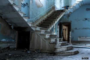 St Johns The Lincolnshire County Pauper Lunatic Asylum - The Main Staircase
