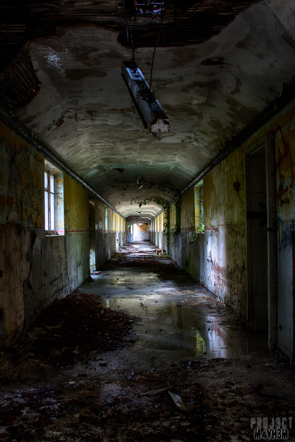 Severalls Lunatic Asylum - Reflections in the Corridor