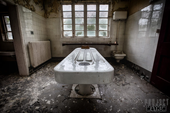 The not so white morgue porcelain slab The not so white morgue porcelain slab