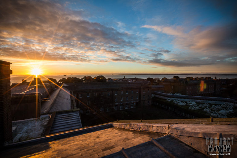 The Royal Hospital Haslar Rooftop at Sunrise
