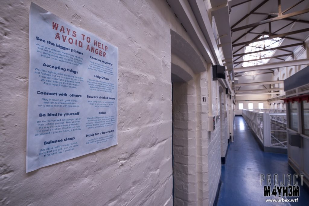 HM Prison Shrewsbury aka The Dana - Ways to avoid anger...