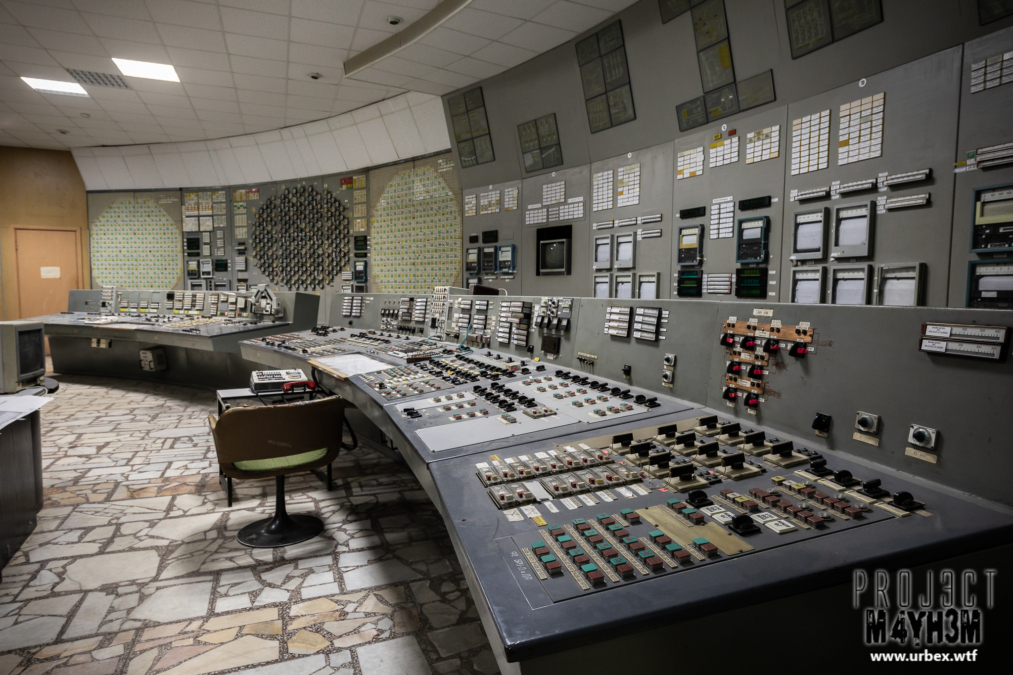 The Vladimir Ilyich Lenin Nuclear Power Plant aka The Chernobyl Nuclear Power Plant - Reactor 3 Control Room